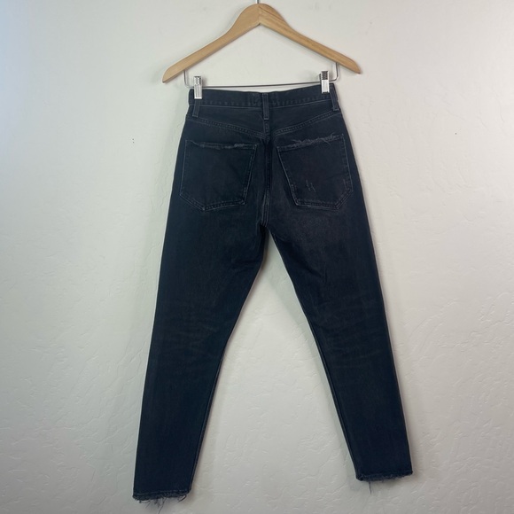AGOLDE Jamie High Rise Classic Jeans Distressed Ankle Denim Pants Size 25 - Picture 4 of 16